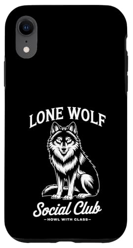Lone Wolf Social Club Hülle für iPhone XR von Cool Wolf Art