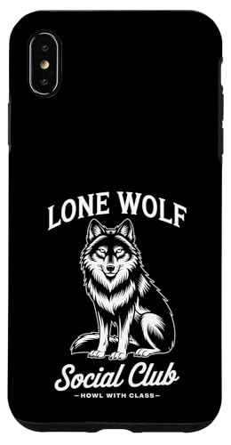 Lone Wolf Social Club Hülle für iPhone XS Max von Cool Wolf Art