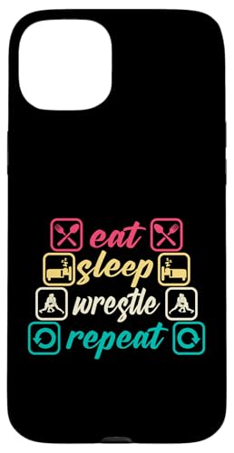 Cute Eat Sleep Wrestle Repeat Cool Wrestling Herren Damen Jungen Hülle für iPhone 15 Plus Cute Eat Sleep Wrestle Repeat Cool Wrestling Herren Damen Jungen Hülle für iPhone 15 Plus von Cool Wrestling Men Women Boys Design