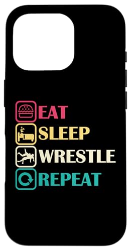 Cute Eat Sleep Wrestle Repeat Cool Wrestling Herren Damen Jungen Hülle für iPhone 16 Pro Cute Eat Sleep Wrestle Repeat Cool Wrestling Herren Damen Jungen Hülle für iPhone 16 Pro von Cool Wrestling Men Women Boys Design