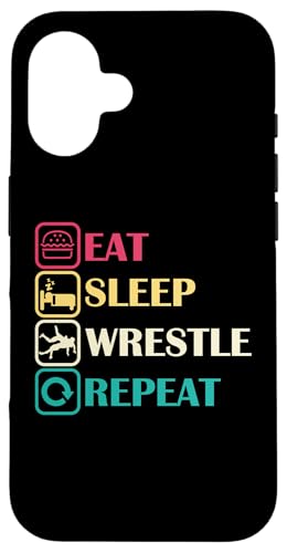 Cute Eat Sleep Wrestle Repeat Cool Wrestling Herren Damen Jungen Hülle für iPhone 16 Cute Eat Sleep Wrestle Repeat Cool Wrestling Herren Damen Jungen Hülle für iPhone 16 von Cool Wrestling Men Women Boys Design