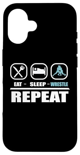 Cute Eat Sleep Wrestle Repeat Cool Wrestling Herren Damen Jungen Hülle für iPhone 16 Cute Eat Sleep Wrestle Repeat Cool Wrestling Herren Damen Jungen Hülle für iPhone 16 von Cool Wrestling Men Women Boys Design