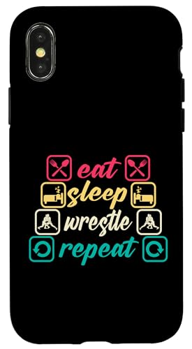 Cute Eat Sleep Wrestle Repeat Cool Wrestling Herren Damen Jungen Hülle für iPhone X/XS Cute Eat Sleep Wrestle Repeat Cool Wrestling Herren Damen Jungen Hülle für iPhone X/XS von Cool Wrestling Men Women Boys Design