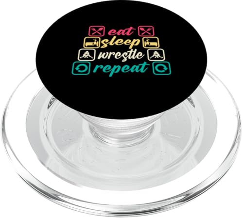Cute Eat Sleep Wrestle Repeat Cool Wrestling Herren Damen Jungen PopSockets PopGrip für MagSafe Cute Eat Sleep Wrestle Repeat Cool Wrestling Herren Damen Jungen PopSockets PopGrip für MagSafe von Cool Wrestling Men Women Boys Design