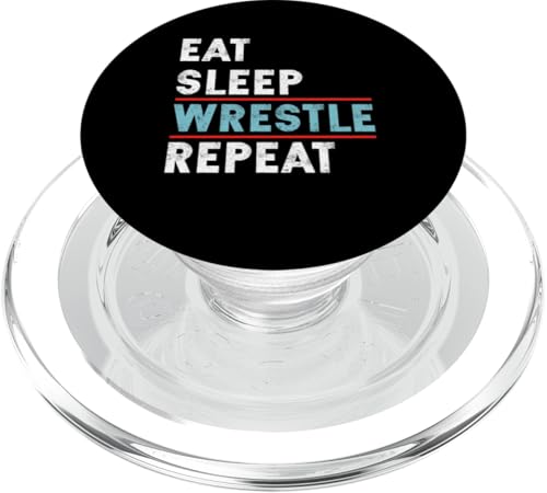 Cute Eat Sleep Wrestle Repeat Cool Wrestling Herren Damen Jungen PopSockets PopGrip für MagSafe von Cool Wrestling Men Women Boys Design