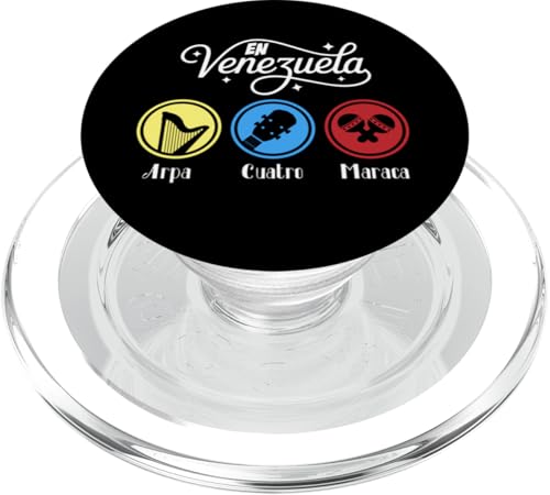 Franela Venezolana Arpa, cuatro y maraca venezuelan music PopSockets PopGrip für MagSafe von Cool venezuelan outfit Franela Venezolana