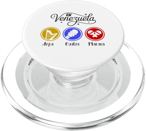 Franela Venezolana Arpa, cuatro y maraca venezuelan music PopSockets PopGrip für MagSafe von Cool venezuelan outfit Franela Venezolana