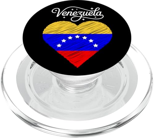 Venezuela Flag Holiday Venezuela Heart Venezuelan Flag PopSockets PopGrip für MagSafe von Cool venezuelan outfit Franela Venezolana