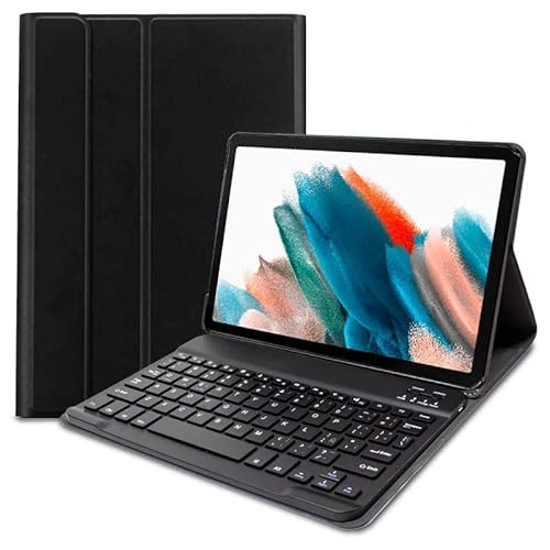 Cool Funda Polipiel Negra Con Teclado Bluetooth para Samsung Galaxy Tab A8 X200/X205 10.5" von Cool