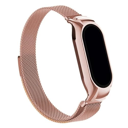 COOL SMARTPHONES & TABLETS ACCESSORIES Cooles Armband für Xiaomi Smart Band 8 Metal Rose Gold, Rosa, Einheitsgröße von Cool