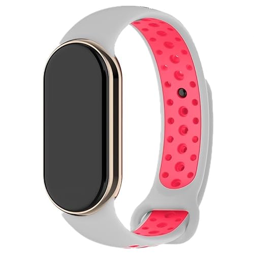 COOL SMARTPHONES & TABLETS ACCESSORIES Cooles Armband für Xiaomi Smart Band 8 Sport, grau-rosa, grau, Einheitsgröße von Cool