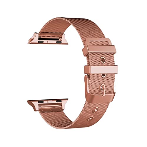 Cool Armband für Apple Watch Series 1/2/3/4/5/6/7/SE (38/40 mm) Metal Roségold, roségold, Estándar, Klassisch von Cool