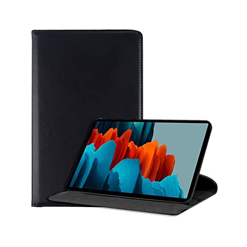 Cool Schutzhülle für Samsung Galaxy Tab S7 / Tab S8, Kunstleder, glatt, Schwarz von Cool