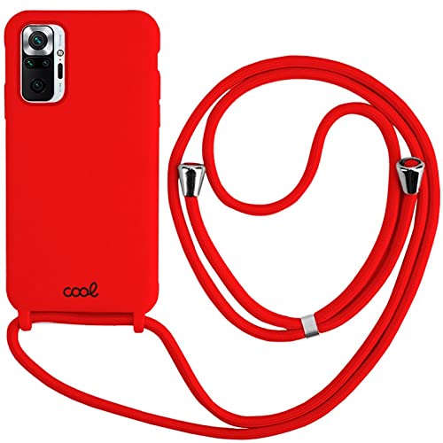 Cool Schutzhülle für Xiaomi Pocophone Redmi Note 10 / Note 10s Kordel glatt rot von Cool