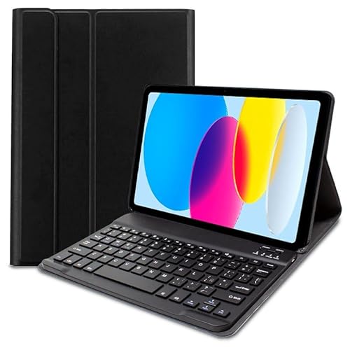 Cool Funda Teclado Bluetooth Polipiel Negro para iPad (2022/2024) 10 Gen von Cool
