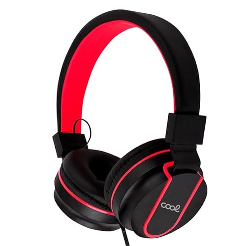 Cool Toronto Kopfhörer, Klinkenstecker, 3,5 mm, mit Mikrofon, Schwarz/Rot Cool Toronto Kopfhörer, Klinkenstecker, 3,5 mm, mit Mikrofon, Schwarz/Rot von Cool