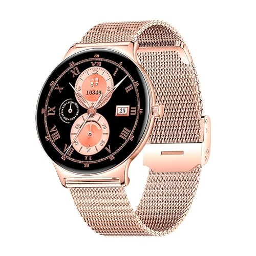 Cool Ultrathin Smartwatch + 2 Armbänder (Amoled, Anrufe, ultradünn), Rosa, Grande von Cool