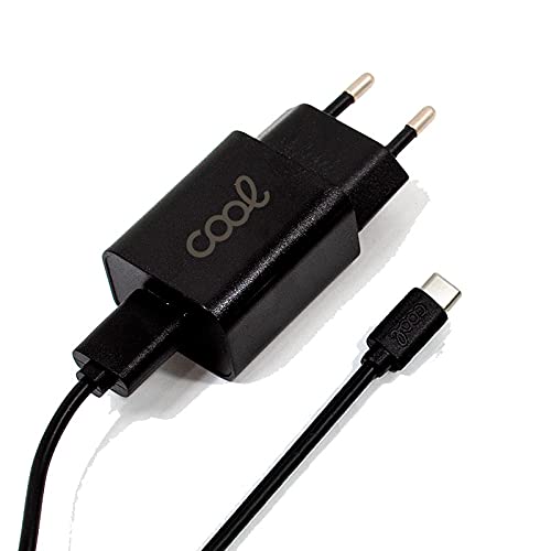 Netzladegerät Typ C 2,1 Amp Universal Cool Kit 2-in-1 schwarz von Cool