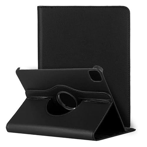 Schutzhülle für iPad Pro 12,9 Zoll (2020/2021), drehbar, Kunstleder, Schwarz von Cool