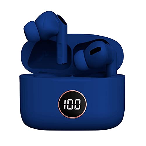 Stereo Bluetooth Kopfhörer Dual POD Earbuds LCD Cool Air Pro Blau von Cool