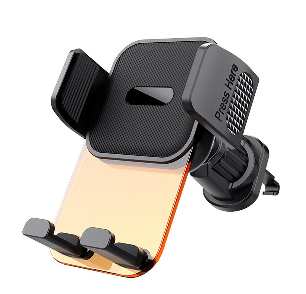 CoolBlauza Autotelefonhalterung mit verbessertem militärischem Hakenclip Handy-Halterung, (1-tlg., Ein-Knopf-Auslösung, 360° drehbare Belüftung) von CoolBlauza