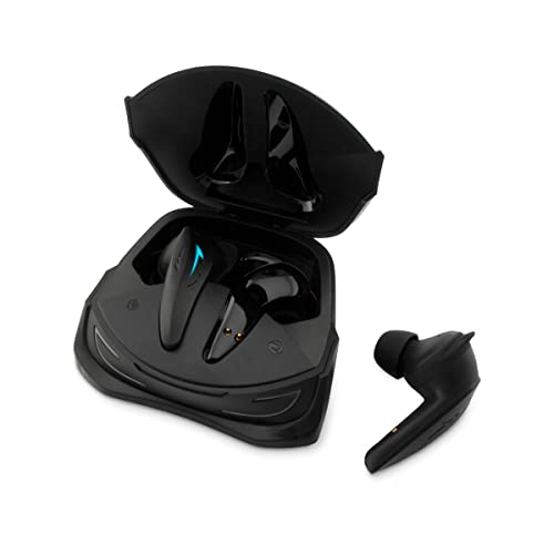 CoolBox DeepGaming GT1Pro Kabellose Bluetooth 5.3 Kopfhörer, mit Geräuschunterdrückung, Mikrofon, 24 Stunden Autonomie, RGB, geringe Akkulaufzeit, IPX4 Wasserbeständigkeit, Touch-Steuerung, Schwarz von CoolBox