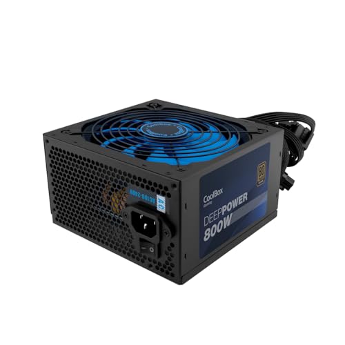 CoolBox DeepPower BR-800 Power Supply 800W 100-240V 50-60Hz 8A 4A Active Black von COOLBOX