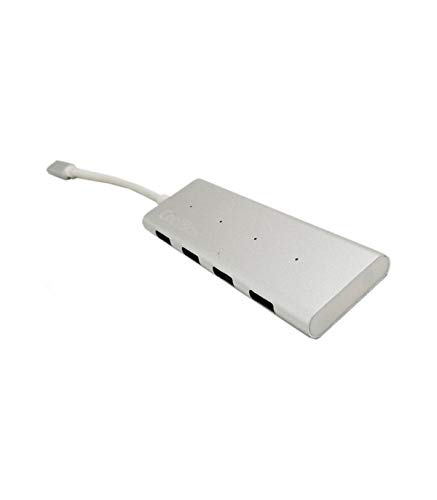 Coolbox coo-huc4u3 USB 3.0 (3.1 Gen 1)-C 5000 Mbit/s Aluminium Knoten – Hub (USB 3.0 (3.1 Gen 1)-C, USB 3.0 (3.1 Gen 1) Type, 5000 Mbit/s, USB, Aluminium, Aluminium) von CoolBox