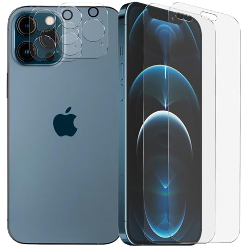CoolGadget 4-in-1 Schutzfolien-Set für iPhone 12 Pro - 2x Displayschutzfolie, 2x Kameraschutzfolie, kratzfest, HD klar, Blasenfrei CoolGadget 4-in-1 Schutzfolien-Set für iPhone 12 Pro - 2x Displayschutzfolie, 2x Kameraschutzfolie, kratzfest, HD klar, Blasenfrei von CoolGadget
