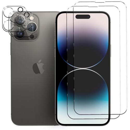CoolGadget 4-in-1 Schutzfolien-Set für iPhone 14 Pro Max - 2x Displayschutzfolie, 2x Kameraschutzfolie, kratzfest, HD klar, Blasenfrei CoolGadget 4-in-1 Schutzfolien-Set für iPhone 14 Pro Max - 2x Displayschutzfolie, 2x Kameraschutzfolie, kratzfest, HD klar, Blasenfrei von CoolGadget