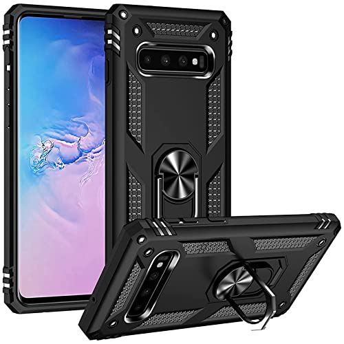 CoolGadget Defender Case für Samsung Galaxy S10 Plus, Robuste Schutzhülle mit Ringhalter und Ständer, Schwarz CoolGadget Defender Case für Samsung Galaxy S10 Plus, Robuste Schutzhülle mit Ringhalter und Ständer, Schwarz von CoolGadget
