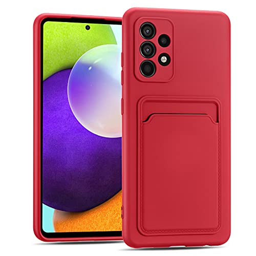 CoolGadget Card Case für Samsung Galaxy A52 / A52 5G / A52S 5G, TPU Schutzhülle mit Kartenfach und erhöhtem Kantenschutz, Rot CoolGadget Card Case für Samsung Galaxy A52 / A52 5G / A52S 5G, TPU Schutzhülle mit Kartenfach und erhöhtem Kantenschutz, Rot von CoolGadget