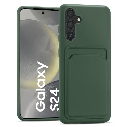 CoolGadget Card Case für Samsung Galaxy S24, TPU Schutzhülle mit Kartenfach und erhöhtem Kantenschutz, Grün CoolGadget Card Case für Samsung Galaxy S24, TPU Schutzhülle mit Kartenfach und erhöhtem Kantenschutz, Grün von CoolGadget