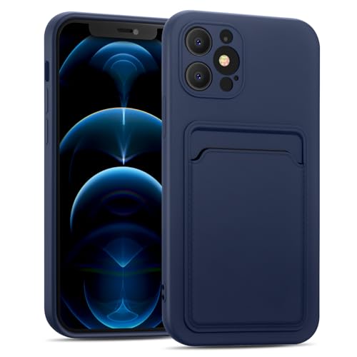 CoolGadget Card Case für iPhone 12 Pro Max, TPU Schutzhülle mit Kartenfach und erhöhtem Kantenschutz, Blau CoolGadget Card Case für iPhone 12 Pro Max, TPU Schutzhülle mit Kartenfach und erhöhtem Kantenschutz, Blau von CoolGadget