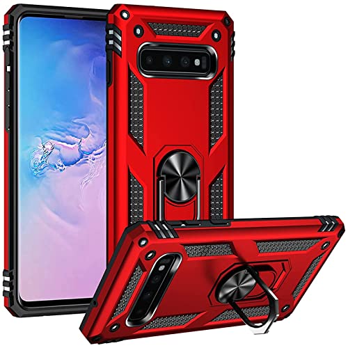 CoolGadget Defender Case für Samsung Galaxy S10E, Robuste Schutzhülle mit Ringhalter und Ständer, Rot CoolGadget Defender Case für Samsung Galaxy S10E, Robuste Schutzhülle mit Ringhalter und Ständer, Rot von CoolGadget