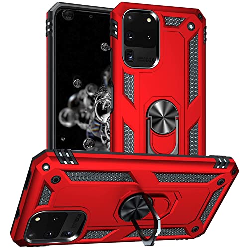 CoolGadget Defender Case für Samsung Galaxy S20 Ultra, Robuste Schutzhülle mit Ringhalter und Ständer, Rot CoolGadget Defender Case für Samsung Galaxy S20 Ultra, Robuste Schutzhülle mit Ringhalter und Ständer, Rot von CoolGadget