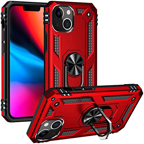 CoolGadget Defender Case für iPhone 13 Mini, Robuste Schutzhülle mit Ringhalter und Ständer, Rot CoolGadget Defender Case für iPhone 13 Mini, Robuste Schutzhülle mit Ringhalter und Ständer, Rot von CoolGadget