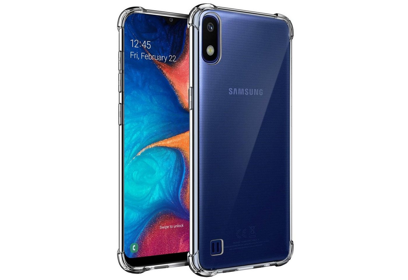 CoolGadget Handyhülle Anti Shock Rugged Case für Samsung Galaxy A10 6,2 Zoll, Slim Cover Kantenschutz Schutzhülle für Samsung A10 Hülle Transparent von CoolGadget