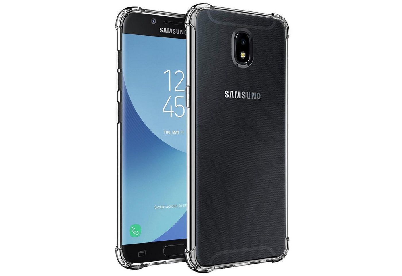 CoolGadget Handyhülle Anti Shock Rugged Case für Samsung Galaxy J5 2017 5,2 Zoll, Slim Cover mit Kantenschutz Schutzhülle für Samsung J5 2017 Hülle von CoolGadget