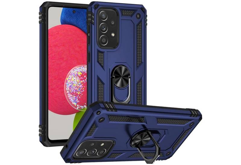 CoolGadget Handyhülle Armor Shield Case für Samsung Galaxy A52 4G/5G, A52s 5G 6,5 Zoll, Outdoor Cover Ringhalterung Handy Hülle für Samsung A52, A52s 5G von CoolGadget