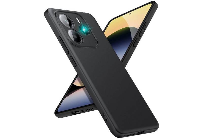 CoolGadget Handyhülle Black Series Handy Hülle für Xiaomi Redmi Note 14 5G 6,67 Zoll, Edle Silikon Schlicht Robust Schutzhülle für Redmi Note 14 5G Hülle von CoolGadget