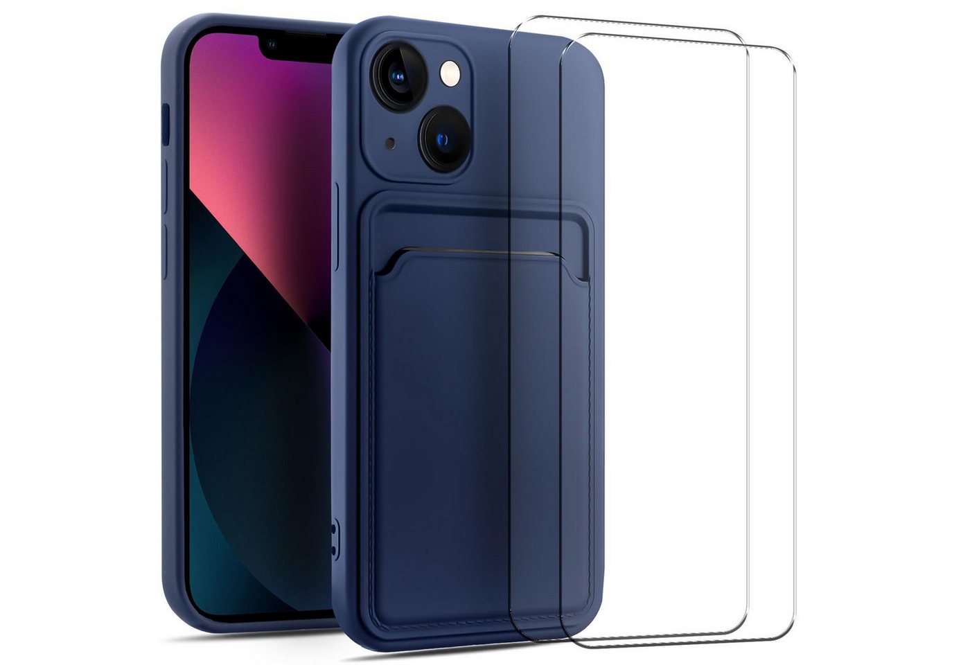 CoolGadget Handyhülle Blau als 2in1 Schutz Cover Set für das Apple iPhone 14 Pro Max 6,7 Zoll, 2x Glas Display Schutz Folie + 1x TPU Case Hülle für iPhone 14 Pro Max CoolGadget Handyhülle Blau als 2in1 Schutz Cover Set für das Apple iPhone 14 Pro Max 6,7 Zoll, 2x Glas Display Schutz Folie + 1x TPU Case Hülle für iPhone 14 Pro Max von CoolGadget