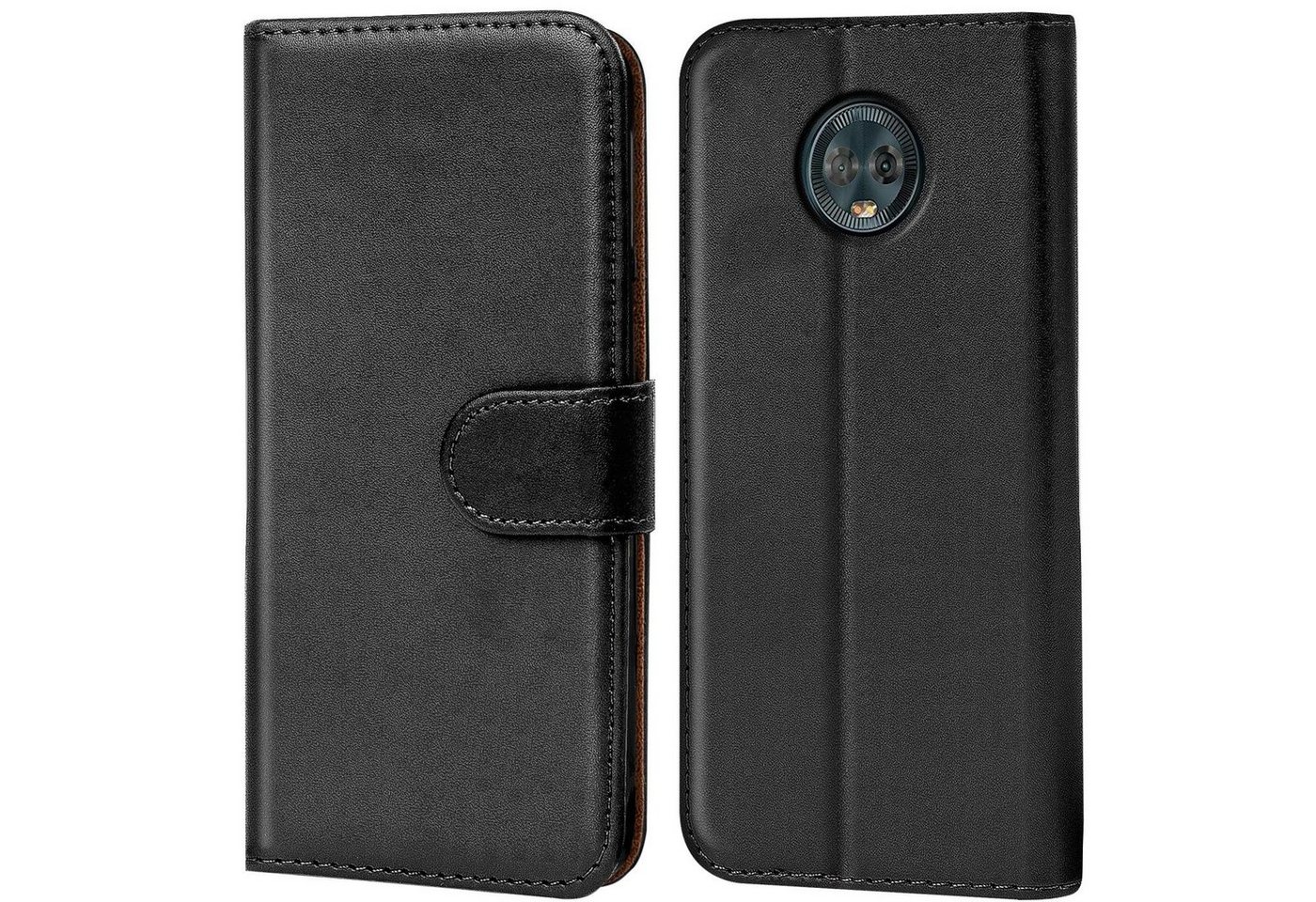 CoolGadget Handyhülle Book Case Handy Tasche für Motorola Moto G6 Plus 5,9 Zoll, Hülle Klapphülle Flip Cover für Motorola G6 Plus Schutzhülle stoßfest von CoolGadget