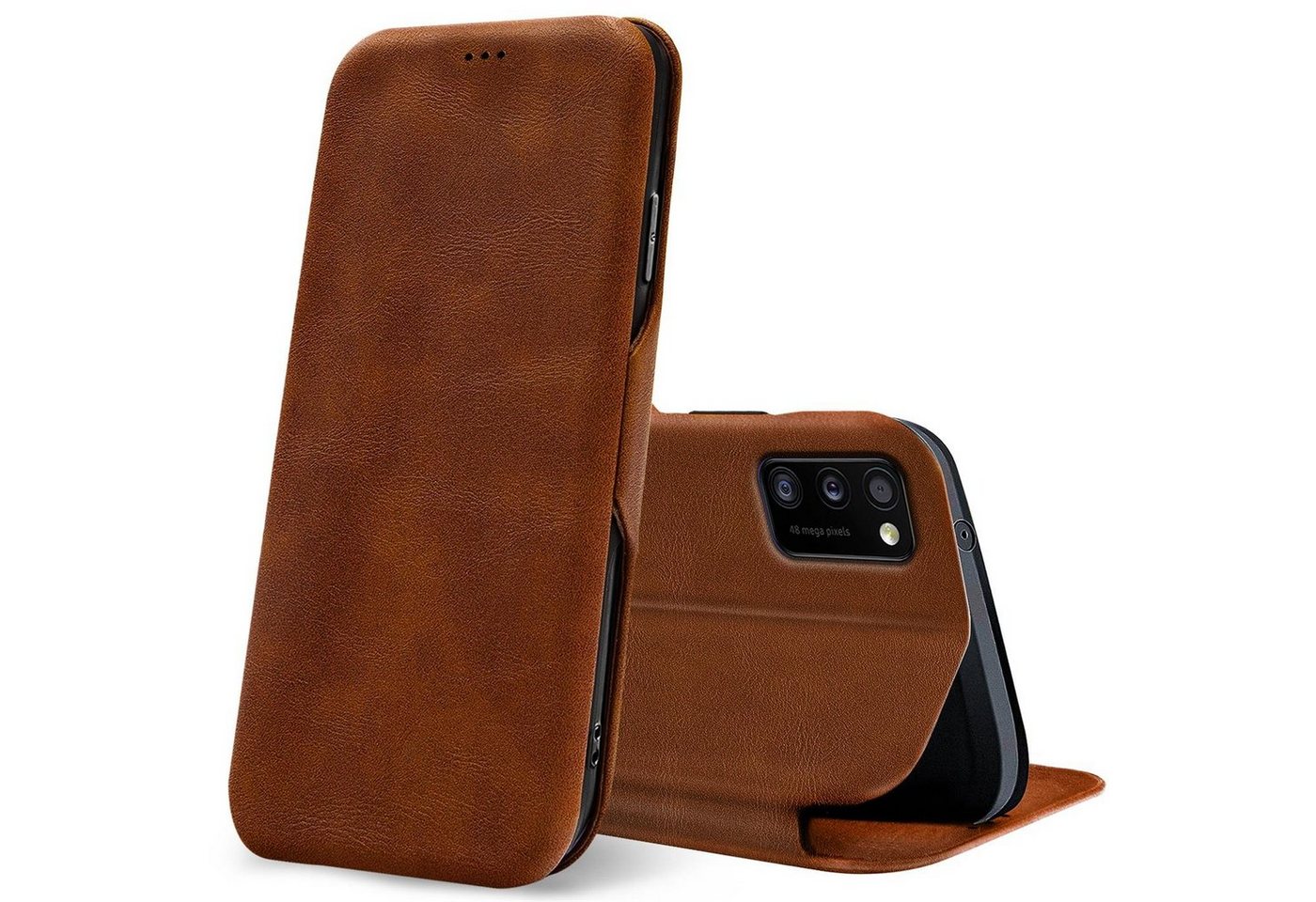 CoolGadget Handyhülle Book Case Handy Tasche für Samsung Galaxy A03s 6,5 Zoll, Hülle Klapphülle Flip Cover für Samsung A03s Schutzhülle stoßfest von CoolGadget