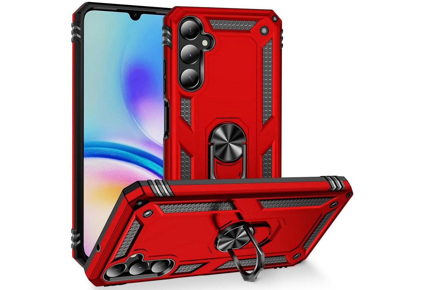 CoolGadget Handyhülle Armor Shield Case für Samsung Galaxy A05s 6,1 Zoll, Outdoor Cover mit Magnet Ringhalterung Handy Hülle für Samsung A05s CoolGadget Handyhülle Armor Shield Case für Samsung Galaxy A05s 6,1 Zoll, Outdoor Cover mit Magnet Ringhalterung Handy Hülle für Samsung A05s von CoolGadget