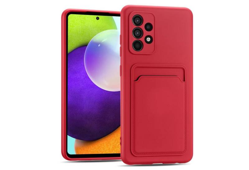 CoolGadget Handyhülle Card Case Handy Tasche für Samsung Galaxy A52 4G/5G 6,5 Zoll, Silikon Schutzhülle Kartenfach für Samsung A52 4G/5G, A52s 5G Hülle von CoolGadget