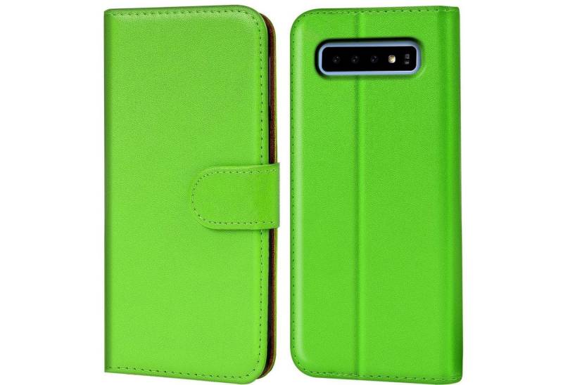 CoolGadget Handyhülle Book Case Handy Tasche für Samsung Galaxy S10 Plus 6,4 Zoll, Hülle Klapphülle Flip Cover für Samsung S10+ Schutzhülle stoßfest von CoolGadget