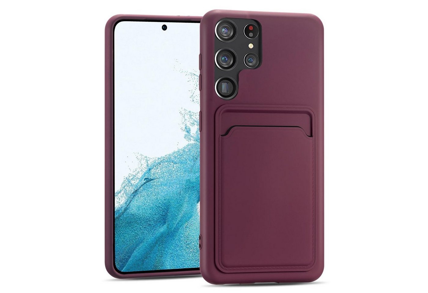 CoolGadget Handyhülle Card Case Handy Tasche für Samsung Galaxy S22 Ultra 6,8 Zoll, Silikon Schutzhülle mit Kartenfach für Samsung Galaxy S22 Ultra Hülle CoolGadget Handyhülle Card Case Handy Tasche für Samsung Galaxy S22 Ultra 6,8 Zoll, Silikon Schutzhülle mit Kartenfach für Samsung Galaxy S22 Ultra Hülle von CoolGadget