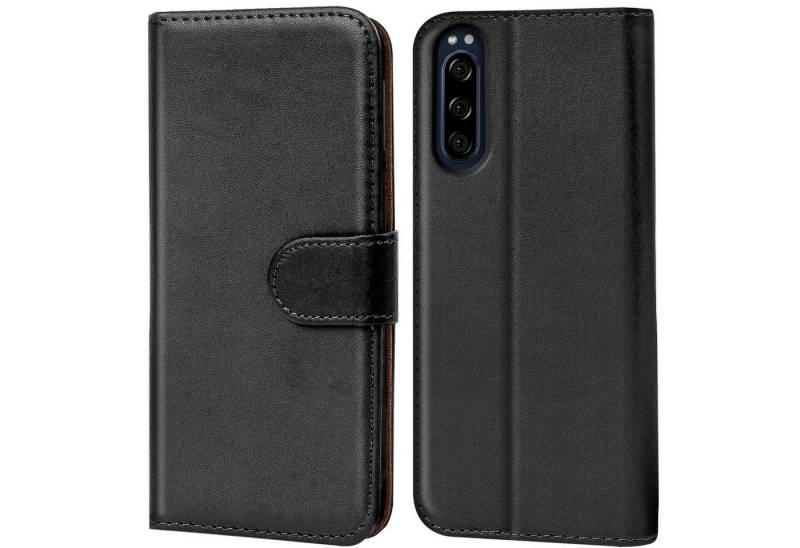 CoolGadget Handyhülle Book Case Handy Tasche für Sony Xperia 5 6,1 Zoll, Hülle Klapphülle Flip Cover für Sony 5 Schutzhülle stoßfest von CoolGadget