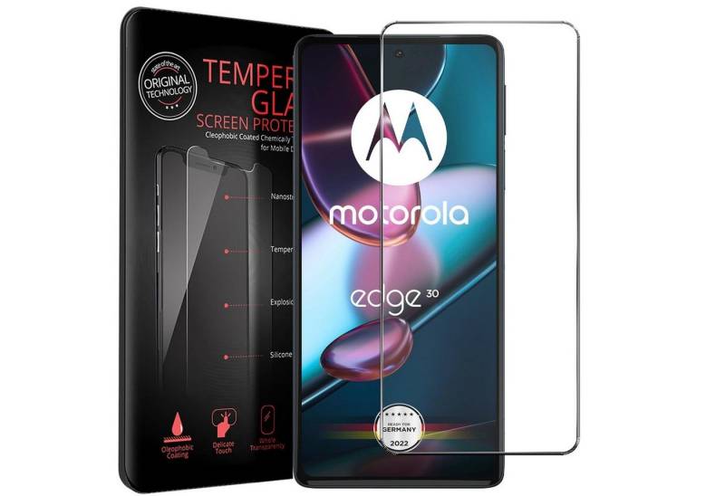 CoolGadget Schutzfolie Panzerfolie für Motorola Edge 30, (9H Härtegrad, Glänzend), Displayfolie Panzer Schutzfolie 2 Stück für Motorola Edge 30 Glasfolie von CoolGadget